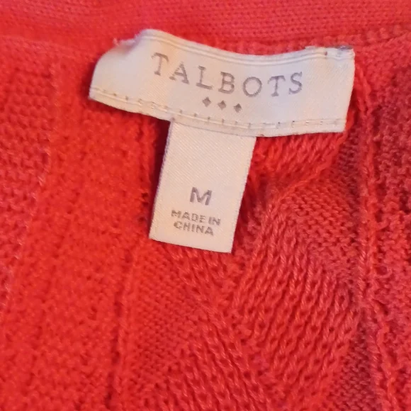 FINAL - Talbot's Orange Sweater Size Medium - Picture 4 of 4